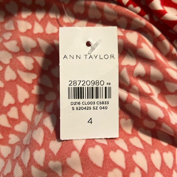Ann Taylor Heart Jersey Wrap Dress - Picture 2 of 4